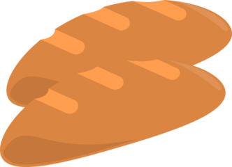 Freshly baked baguette, golden crust, classic French bread, simple culinary delight, perfect breakfast or snack option.