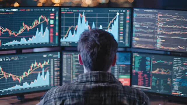 Man's hand sketching 2026 year with rising arrow graph on black backdrop, representing business forecast and positive outlook