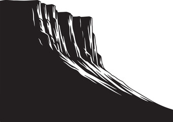 Rocky cliffside slope