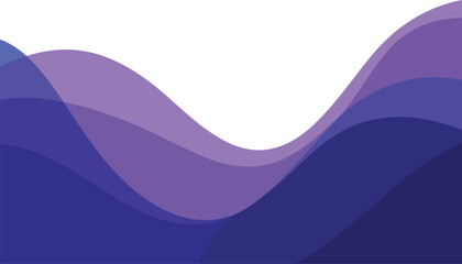 Abstract background with smooth flowing purple and blue wavy shapes