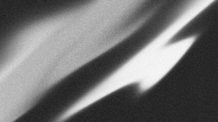 Abstract monochrome black white gradient background with Grain noise Texture design