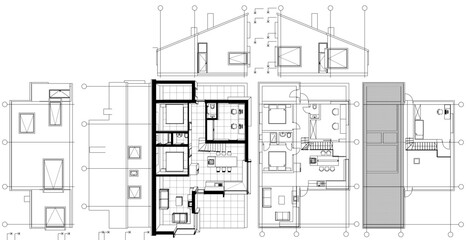 house architecture plan 3d illustration	
