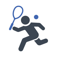 Squash/tennis forehand icon