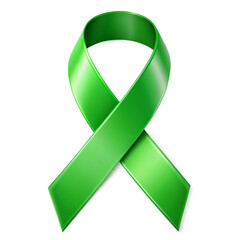 Green ribbon awareness symbol