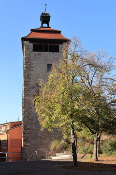 Blick in die Altstadt von Bruchsal in Baden-W&uuml;rttemberg