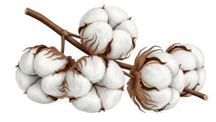 Cluster of cotton bolls