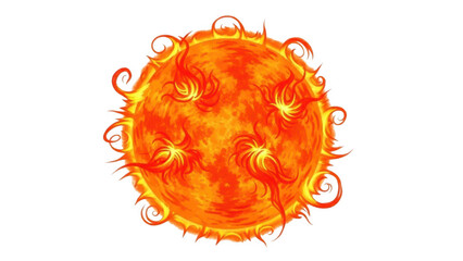 Vibrant solar flare