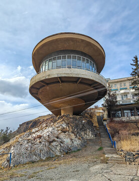 Sevan, Armenia - built on the shores of Sevan Lake during URSS rule as a retreat for the Writers' Union of Armenia, the Writers House is one of the finest example of Soviet Brutalism