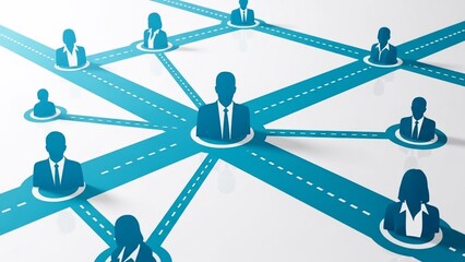Network Connection Business People Communication.