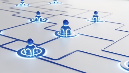 Network Connection People Communication Digital Concept.