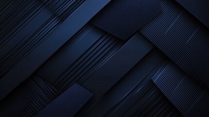 Overlapping rectangular panels in deep blue and black with varied textures