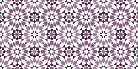 Moroccan Geometric Tile Pattern Seamless Islamic Mosaic Background