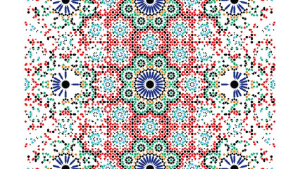Moroccan Geometric Tile Pattern Seamless Islamic Mosaic Background