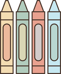 Illustration of colored pencils vector