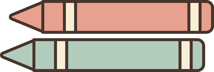 Illustration of colored pencils vector