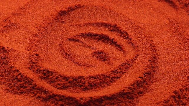 Hot cayenne pepper close-up, vibrant spicy red chili texture