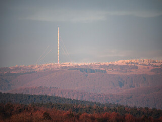 sunrise in the mountains