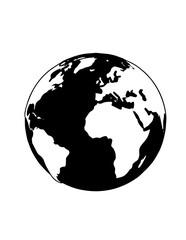 Obraz premium globe on white background