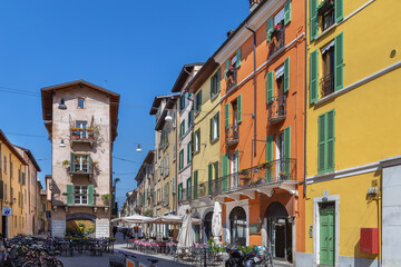 Street in Brescia. Italy