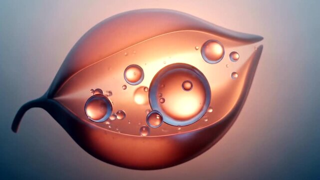 Fertilized Egg Cell Division Process Animation.