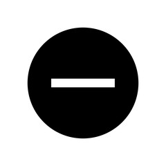 Minus Button Icon for User Interface