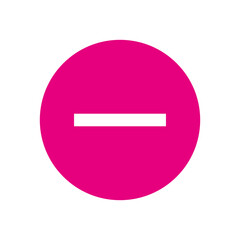 Minus Button Icon for User Interface