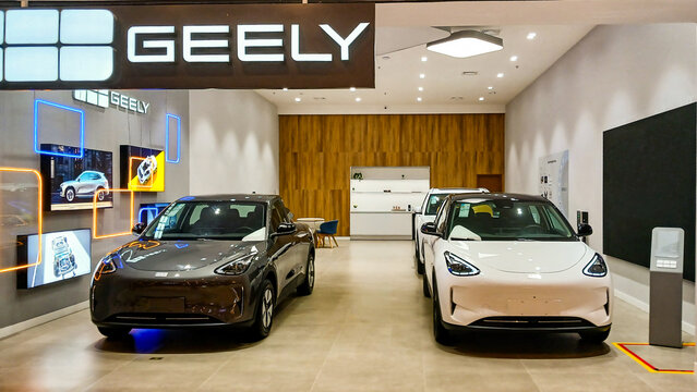 Geely car manufacturer's showroom in S&atilde;o Lu&iacute;s, MA, Brazil.