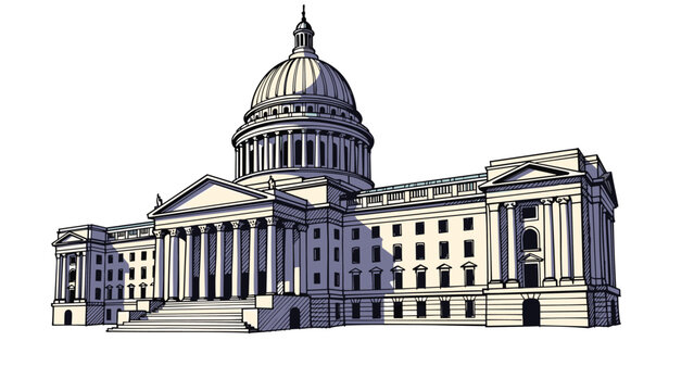 capitol building dc drawing