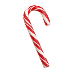 Vibrant candy cane on black background for Christmas decoration