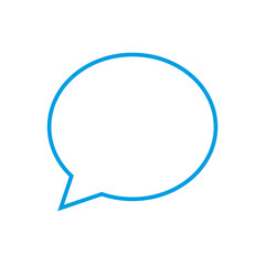 Fototapeta premium Chat Bubble Icon for Messaging and Communication