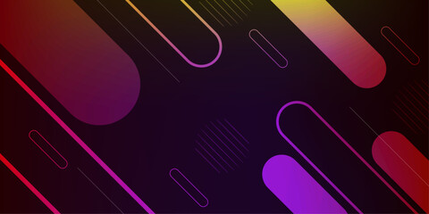 Futuristic dark abstract background with vibrant diagonal neon shapes and geometric patterns for modern gaming headers and tech-inspired digital layouts.