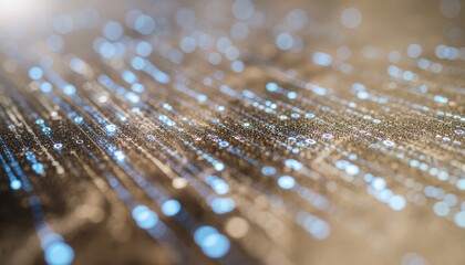 Abstract futuristic tech background. Blue lines of binary code. Digital, abstract pattern. Dynamic, rapid data stream. Futuristic 