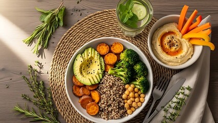 Fresh Farm Vegetables and Eggs Rustic Kitchen Still Life