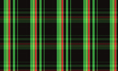 Dark Green Black Plaid Seamless Fabric Surface Pattern