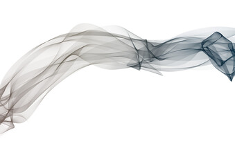 Abstract Flowing Waves in Gray and Blue