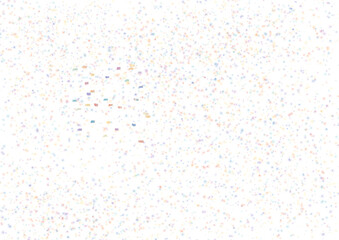 Multicolored Dots Scattered on White Background