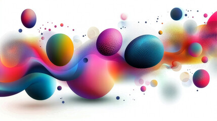 Abstract background for Easter with fluid shapes, pastel gradients, and floating egg silhouettes. Modern liquid style, vibrant and dynamic.