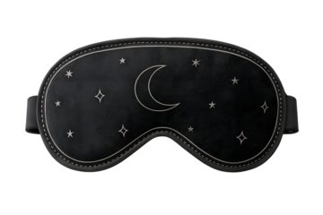 Sleeping eye mask isolated on transparent background