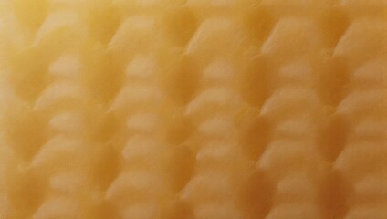 Close-up of a textured, yellowish surface with a repeating pattern of curved forms