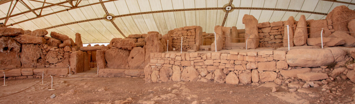 Hagar Qim and Mnajdra Pre Historic Archeological Temple Site