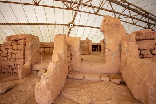 hagar Qim and Mnajdra Pre Historic Archeological Temple Site