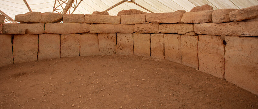 hagar Qim and Mnajdra Pre Historic Archeological Temple Site