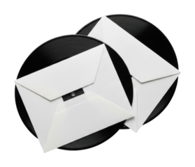 Sending elegant invitations office modern design isolated on transparent background