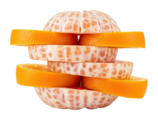 Creative fruit arrangement kitchen food bright colors isolated on transparent background