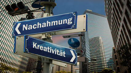 Signposts the direct way to creativity versus imitation