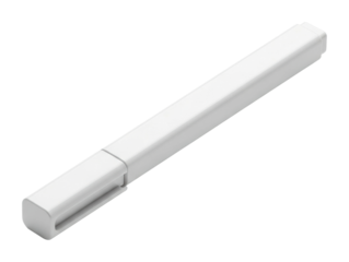 Creative white stylus for digital environment view isolated on transparent background