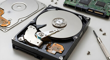 Disassembled Computer Hard Drive