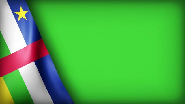 High Quality National Animated Background with Wavy Flag of Central African Republic