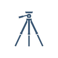 camera tripod graphic on white