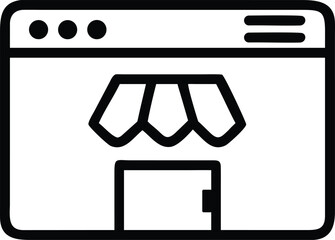 Shop E-commerce Retail Store Fill Icon